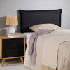 KOPFTEIL NERINA 90X190 CM - Schwarz, Textil (91/99/7cm) - IDIMEX