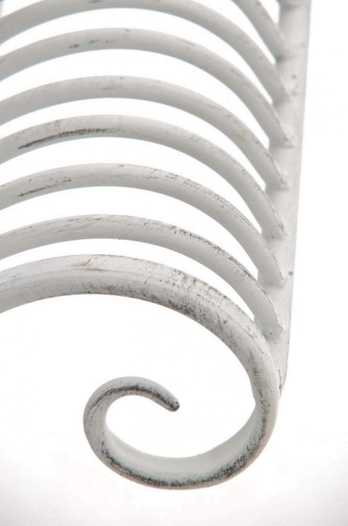 GARTENLIEGE Metall antik weiß - Weiß, Metall (156/78/46cm) - CLP