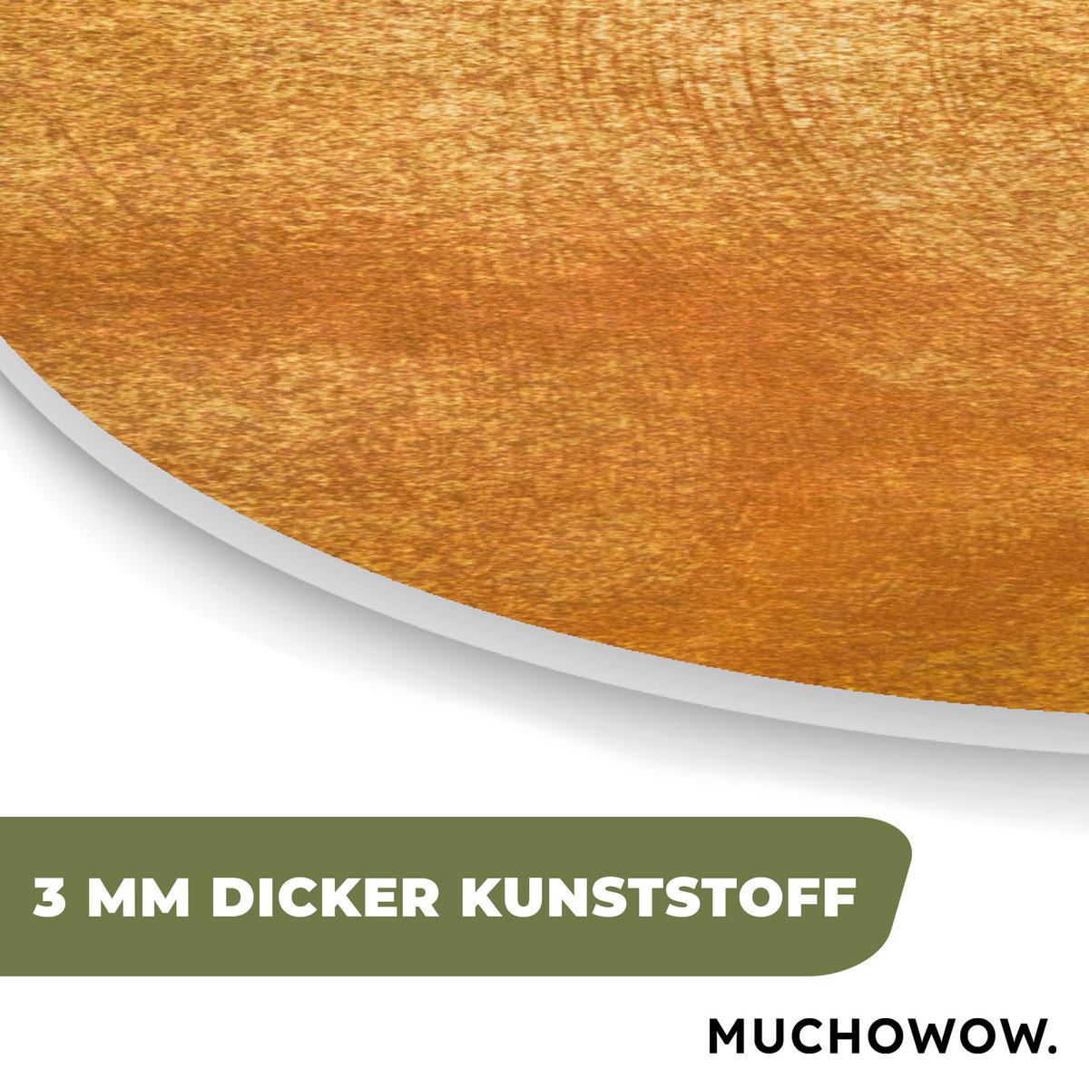 WANDBILD Eisen - Rost - Gold - Metall - Luxus 60x90 cm - Goldfarben, Kunststoff (60/90cm) - MuchoWow