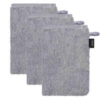 WASCHLAPPEN Unisex Doubleface Grau 3er Pack Baumwolle - Grau, Textil (22/16cm) - Joop!