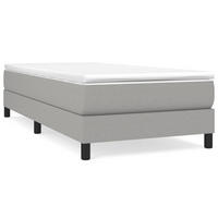 POLSTERBETT Quinlan 100/203 cm - Hellgrau, Holzwerkstoff (100/200cm) - Nettlife