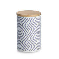VORRATSDOSE mit Bambusdeckel, lila - 1000ml, Ø 10,5cm - Multicolor, Metall (10.5/16.5/10.5cm) - Zeller Present