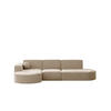 GARTENECKSOFA L-Form Garten Modena L Patio Beige Links - Beige, Holz/Textil (165/78/296cm) - Kaiser Möbel