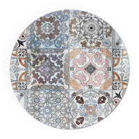 GLASPLATTE für Kamin Ø 100 cm - Grau, Glas (100/100/0.4cm) - TULUP