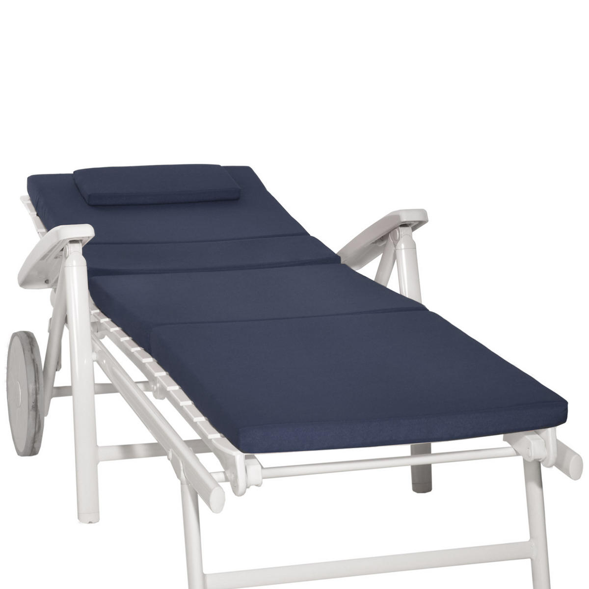 ROLLLIEGENAUFLAGE Loft RL 200/60/5 cm Dunkelblau - Dunkelblau, Textil (60/5/200cm) - Beautissu 
