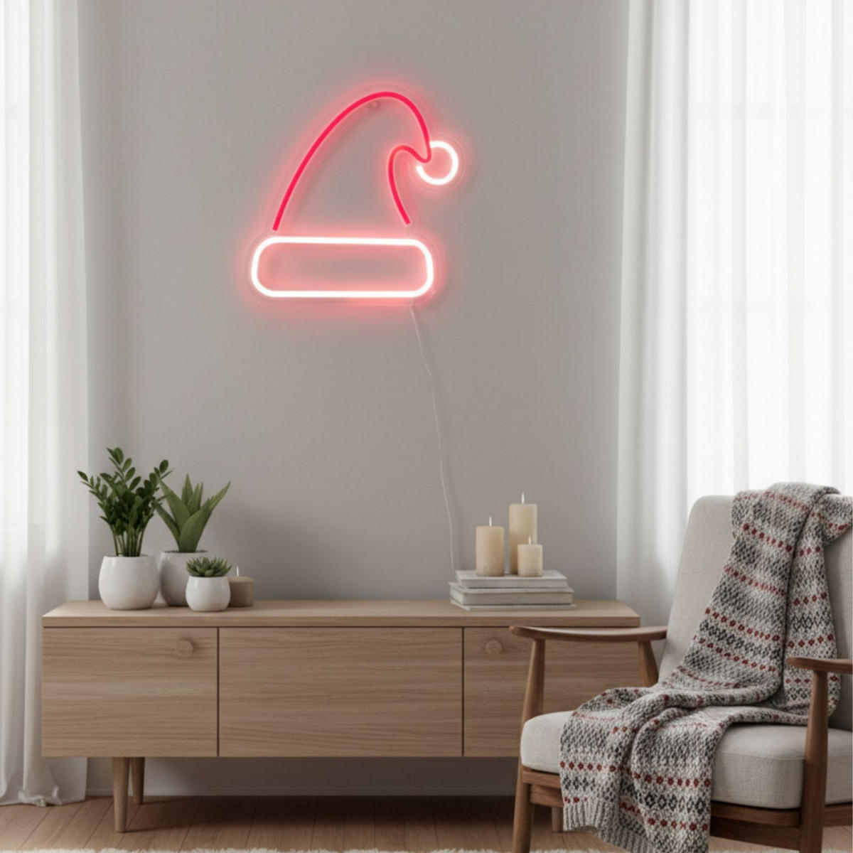 WEIHNACHTLICHES LED 23/22/1 cm - Goldfarben, Kunststoff (22/1/23cm) - Home Styling Collection
