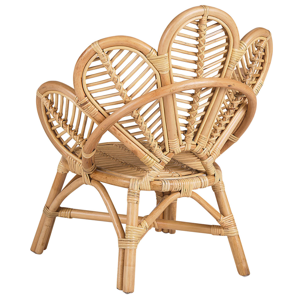 KINDERSTUHL Rattan Natürlich Florentine Ii - Naturfarben, Naturmaterialien (58/70/55cm) - Beliani