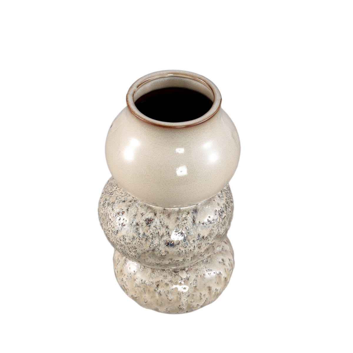 TOPF Concetta Beige 15/15/26cm - Beige, Keramik (26cm) - PTMD Collection