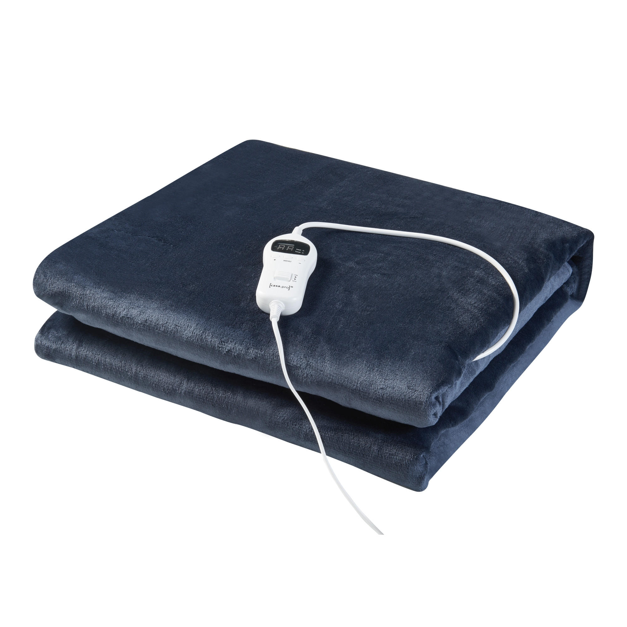 PŘIKRÝVKA Archi - tmavě modrá, textil (180/130cm) - [en.casa]