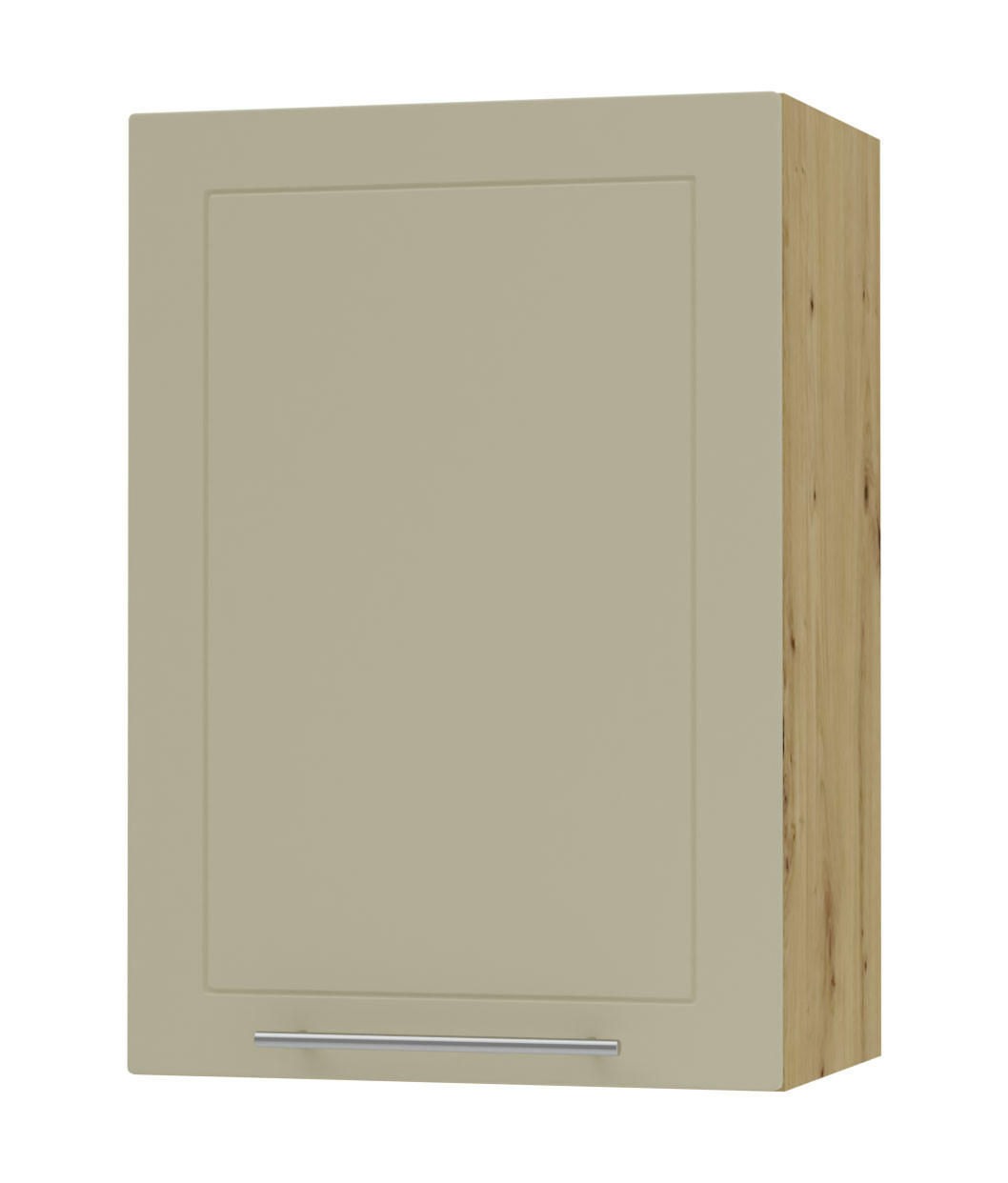 KÜCHENHÄNGESCHRANK Kvantum W2/50 Vanille Matt / Eiche Artisan Matt 50 / 32,5 / 72cm - Creme/Eiche Artisan, Holz/Holzwerkstoff (50/72/32.5cm) - Feldmann-Wohnen