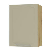 KÜCHENHÄNGESCHRANK Kvantum W2/50 Vanille Matt / Eiche Artisan Matt 50 / 32,5 / 72cm - Creme/Eiche Artisan, Holz/Holzwerkstoff (50/72/32.5cm) - Feldmann-Wohnen