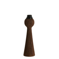 LAMPENFUSS Festina Braun Ø9/33 cm - Dunkelbraun, Holz (9/9/33cm) - Light & Living