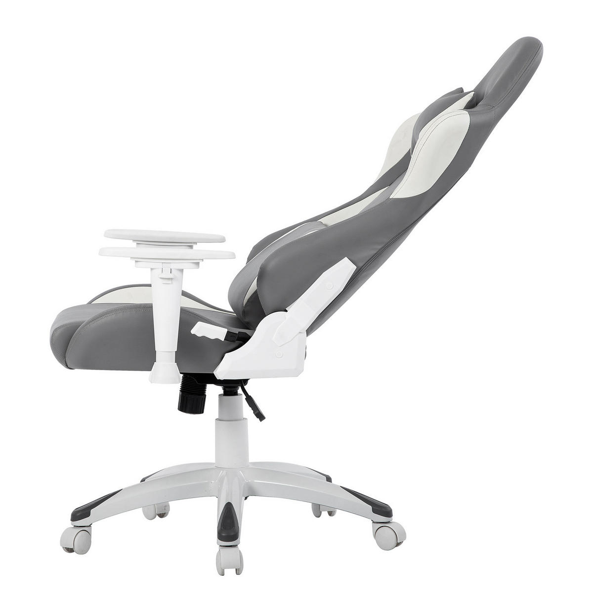 GAMING CHAIR - Kunstleder - Grau, Kunststoff (66/134/59cm) - home24