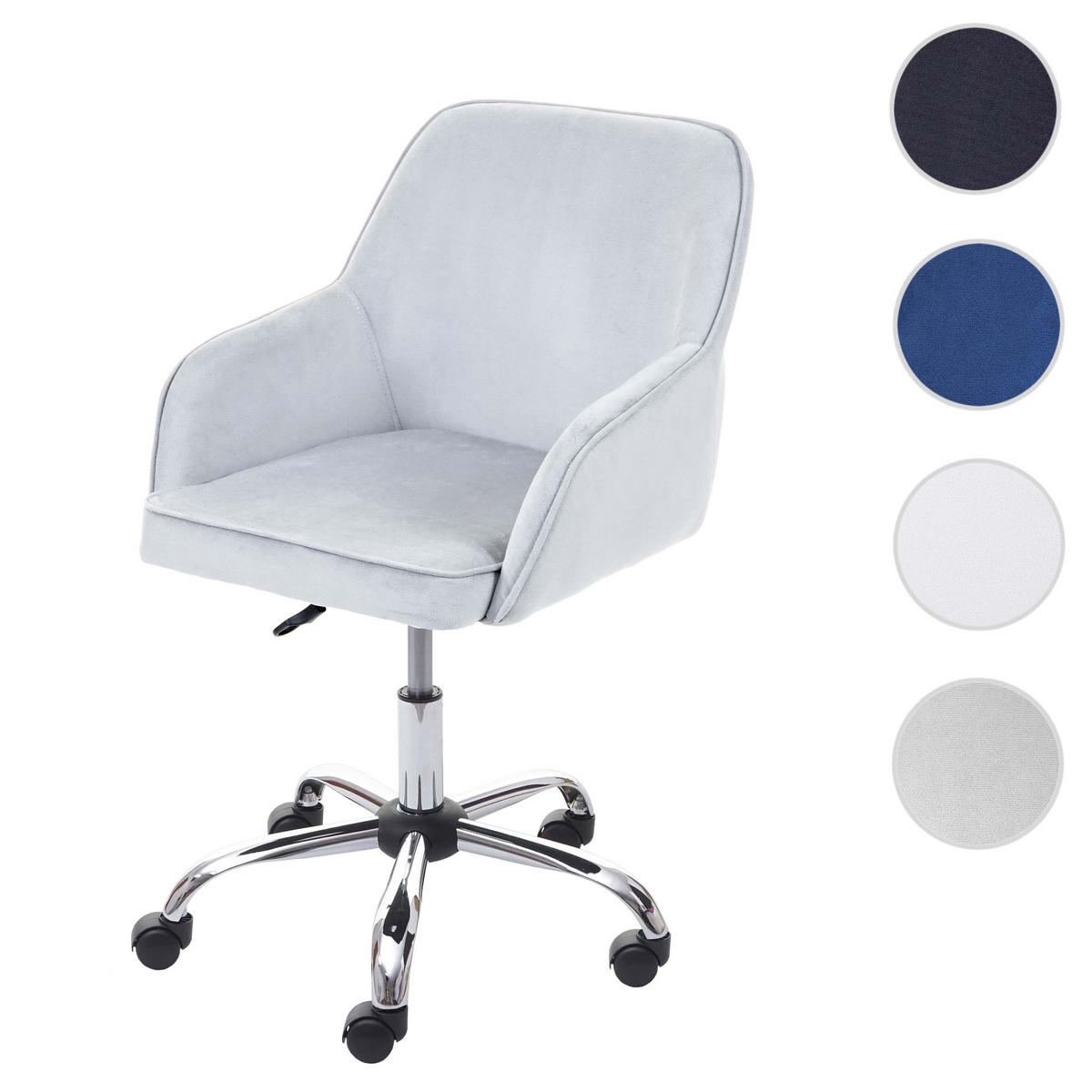 BÜROSTUHL Grau - Grau, Textil (54/87/56cm) - MCW