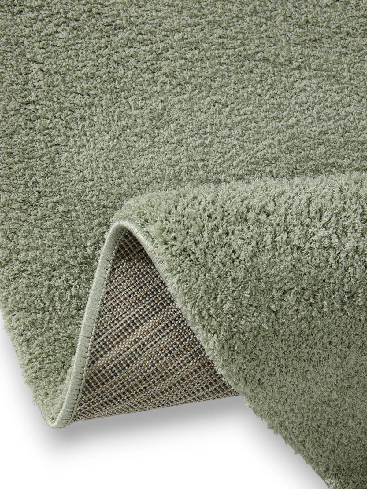 KULATÝ shaggy koberec Soda Světle zelená ø 160 cm - světle zelená, textil/přírodní materiály (160/160cm) - benuta Nest