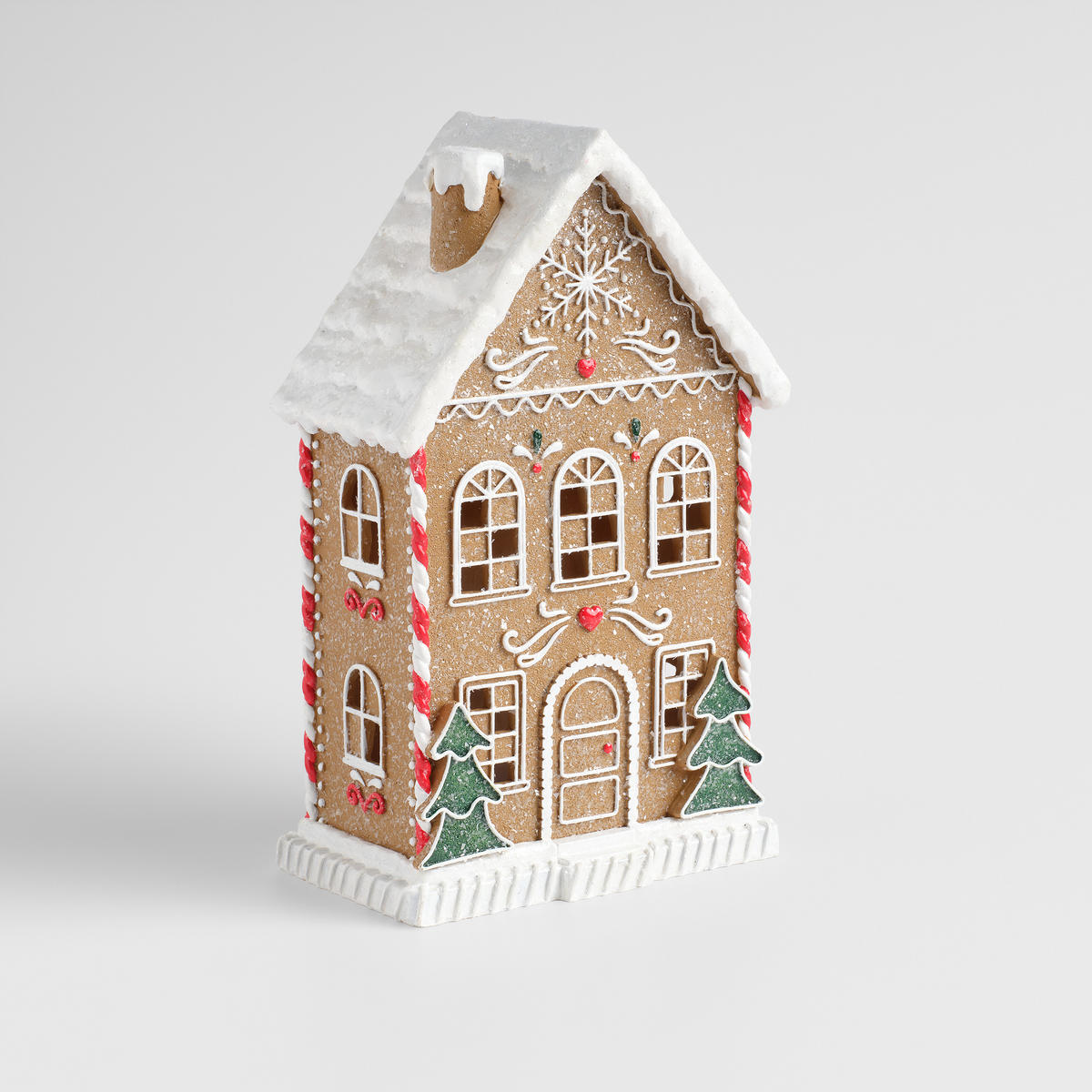 LEDFIGUR Charmansion, Braun, 30.5 x 11.5 x 18.5 cm, Dekorative Weihnachtsdeko - Braun, Kunststoff (11.5/30.5/18.5cm) - home&you