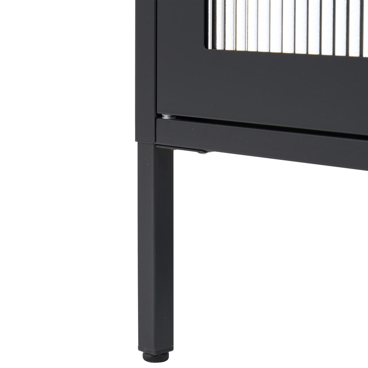 BÜROSCHRANK Metall Schwarz Gleora - Schwarz, Metall (80/105/35cm) - Beliani