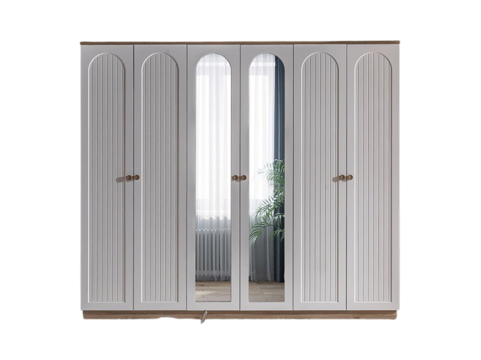 XXXLutz Kleiderschrank Creme 250x219x63 cm