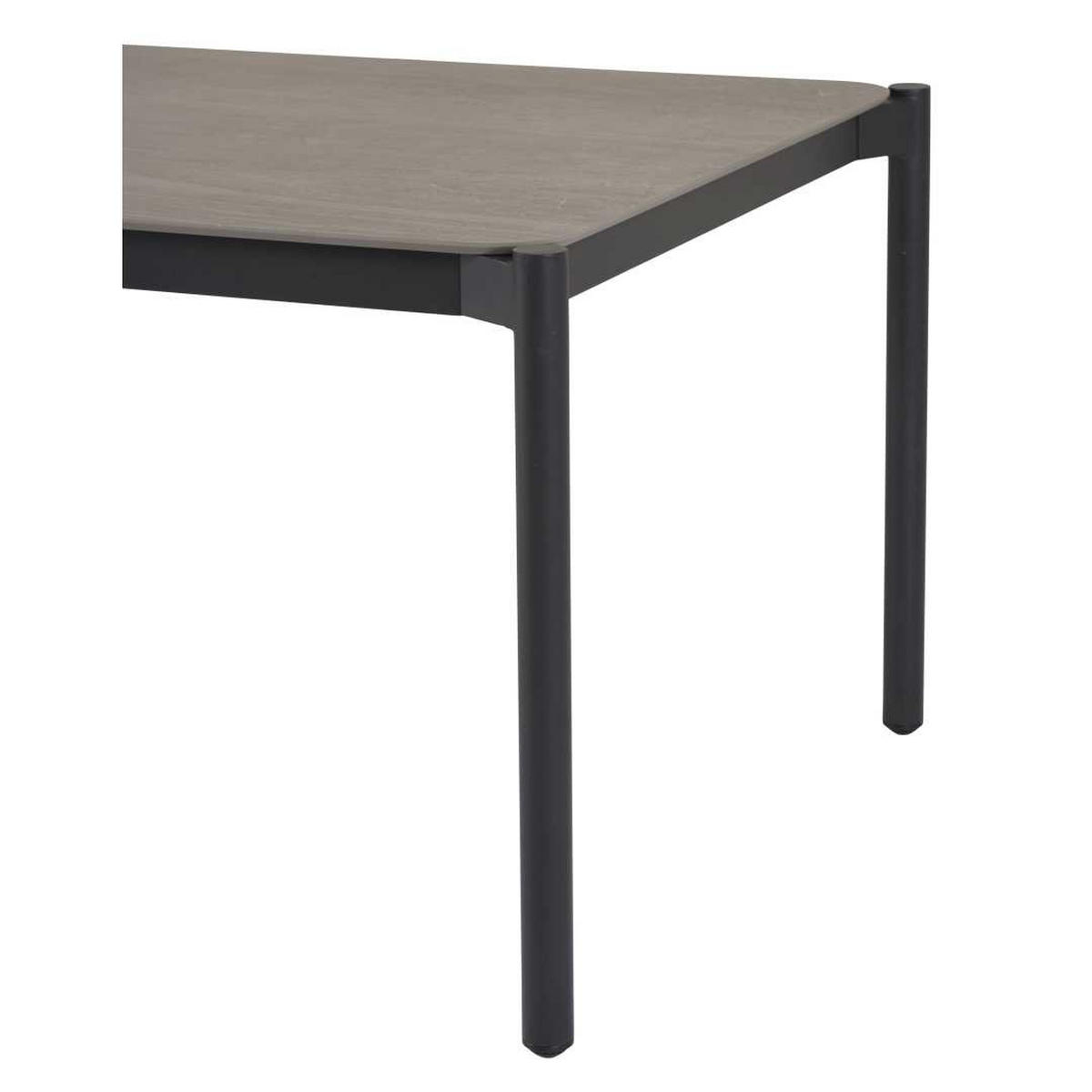 GARTENTISCH, Bo, Schwarz, Metall, 205 x 104 x 75 cm - Schwarz, Metall (104/205/75cm) - ebuy24