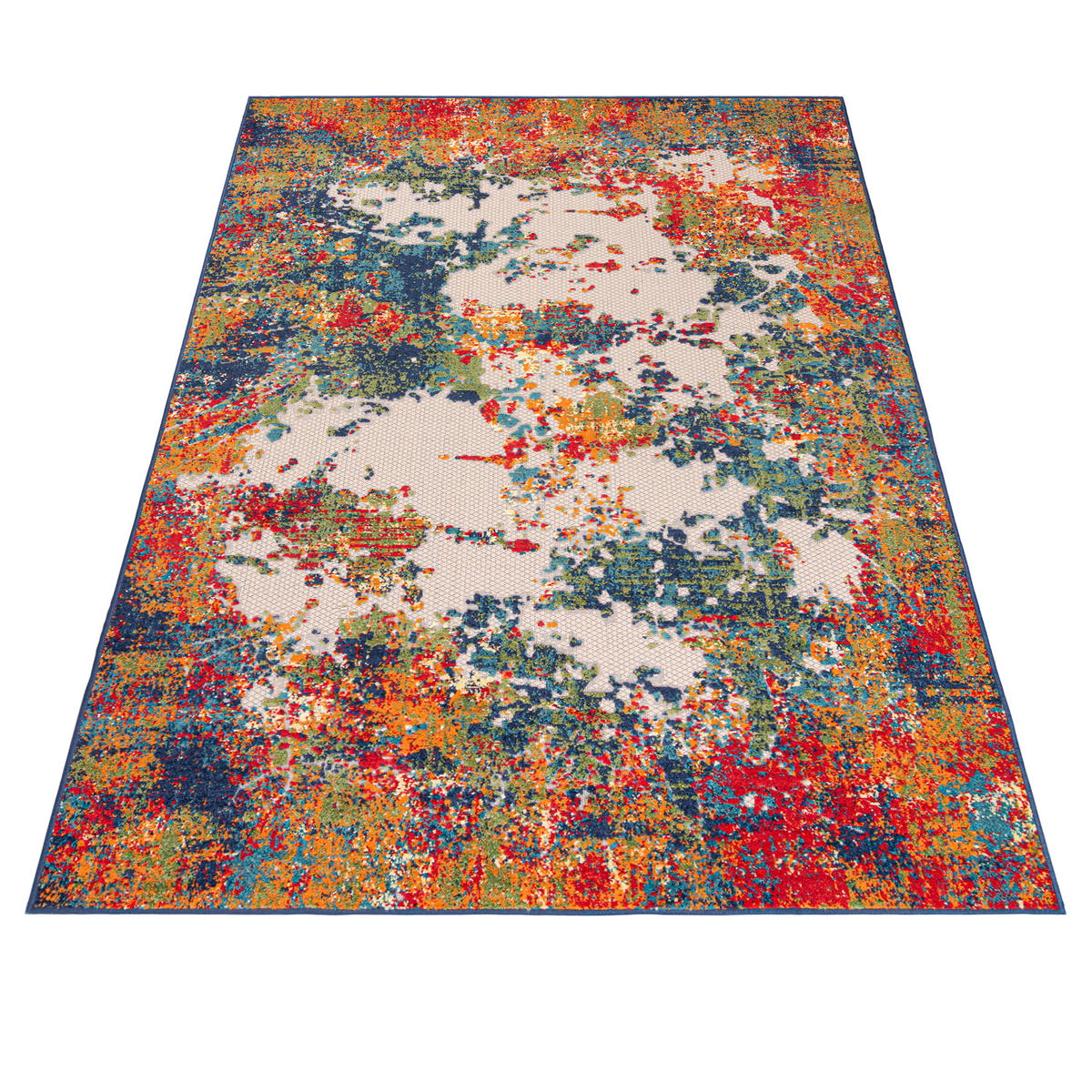 TEPPICH In-Outdoor Bunte Abstrakt - Kurzflor Rechteckig - 140 x 200 cm - Multicolor, Textil (140/200cm) - Mazovia