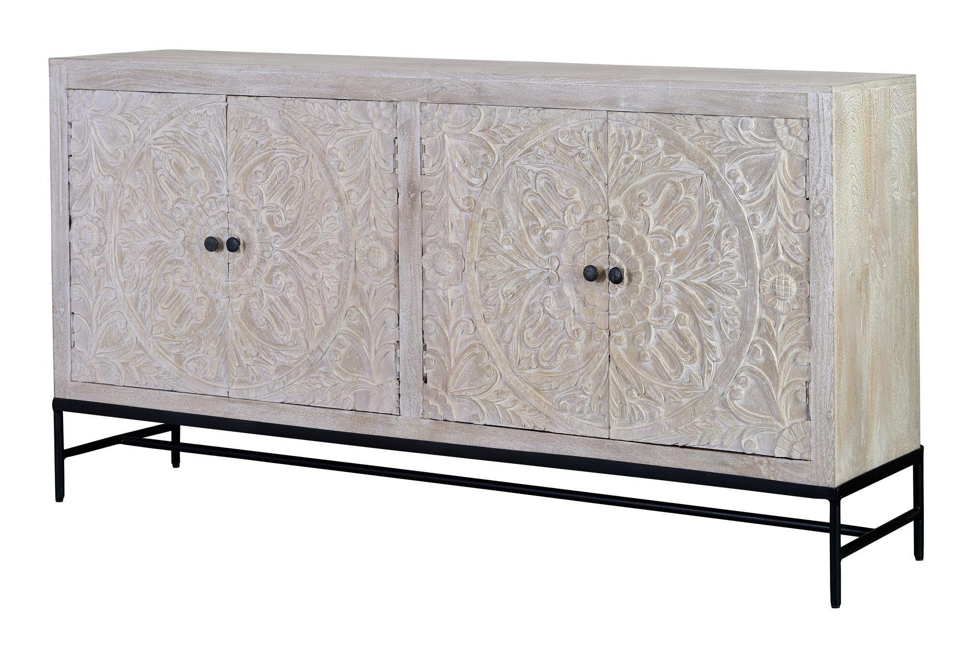 Giner y Colomer Sideboard Perlmutt 39x90x170 cm