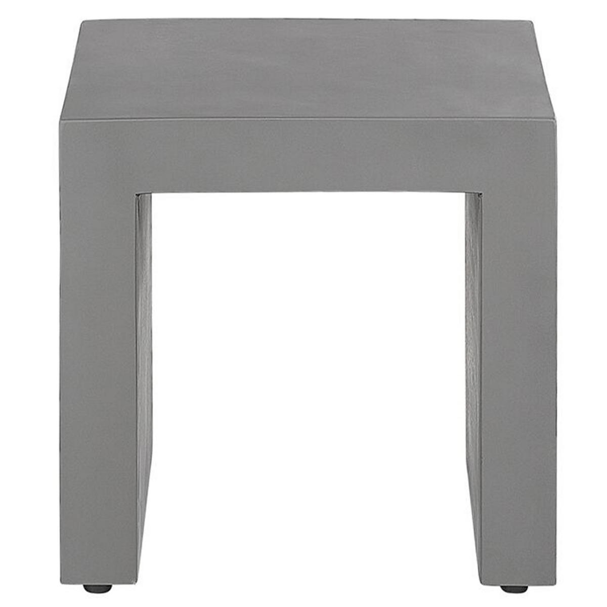 GARTENMÖBEL SET 6-Sitzer Beton grau U-Form Taranto - Grau, Stein - Beliani