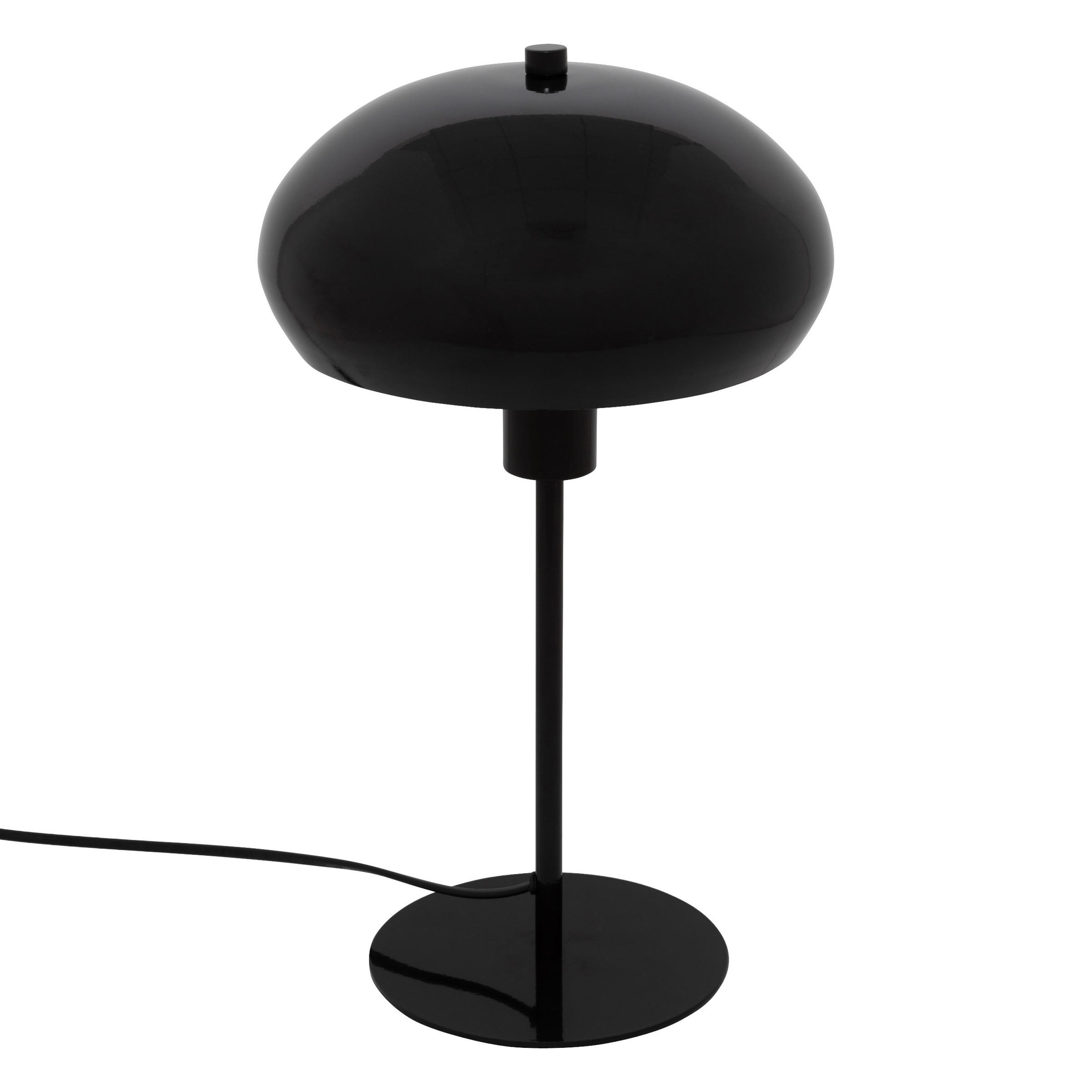 TISCHLAMPE Pilz Savio H. 38 cm - Schwarz, Metall (22/22/38cm) - Atmosphera Createur d´interieur