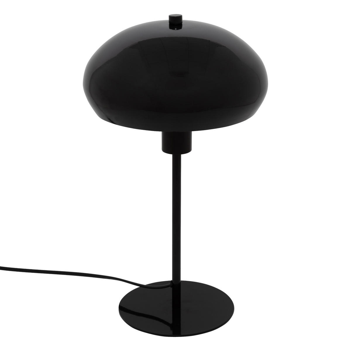 TISCHLAMPE Pilz Savio H. 38 cm - Schwarz, Metall (22/22/38cm) - Atmosphera Createur d´interieur
