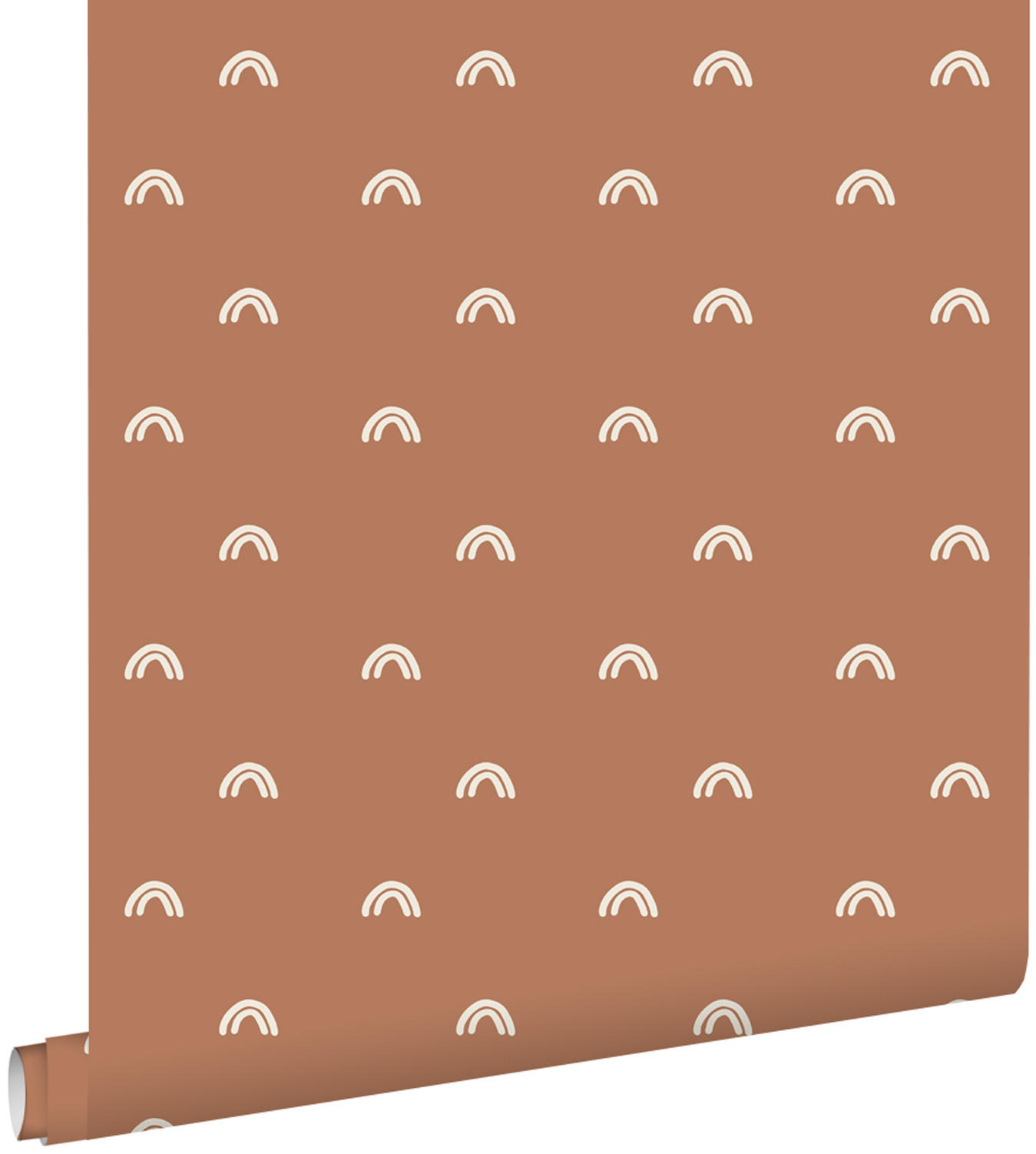 TAPETE Regenbogen 50 x 900 cm - Terracotta, Papier (50/0.1cm) - ESTAhome