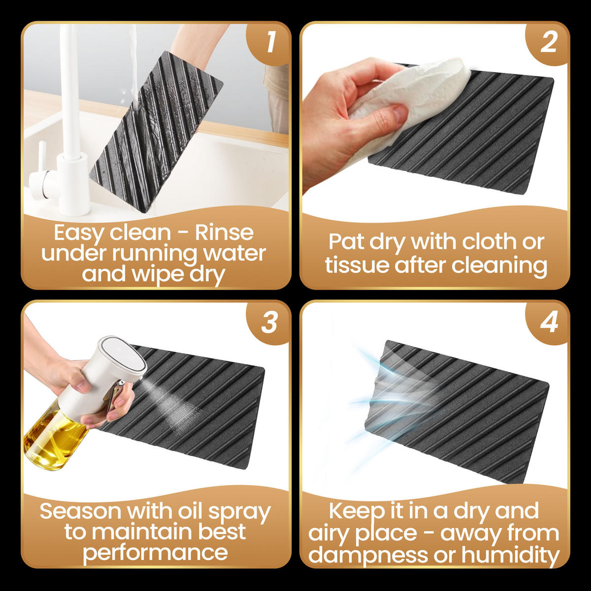 GRILLPRESSE,GRILLPRESSE, Schwarz, 3lb Gusseisen, Smash-Burger-Presse mit Hitzeschutzgriff - Schwarz, Metall (24/6.5/12cm) - Gourmet Easy