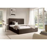 POLSTERBETT BEA I Bettkasten Lattenrost 160x200 Braun - Braun, Holz (160/200cm) - Furnistar