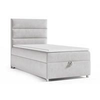 BOXBETT mit Bettkasten Trinity K-4 SINGLE Bonellfederkern - Silberfarben, Holz/Holzwerkstoff (70/200cm) - Best For Home