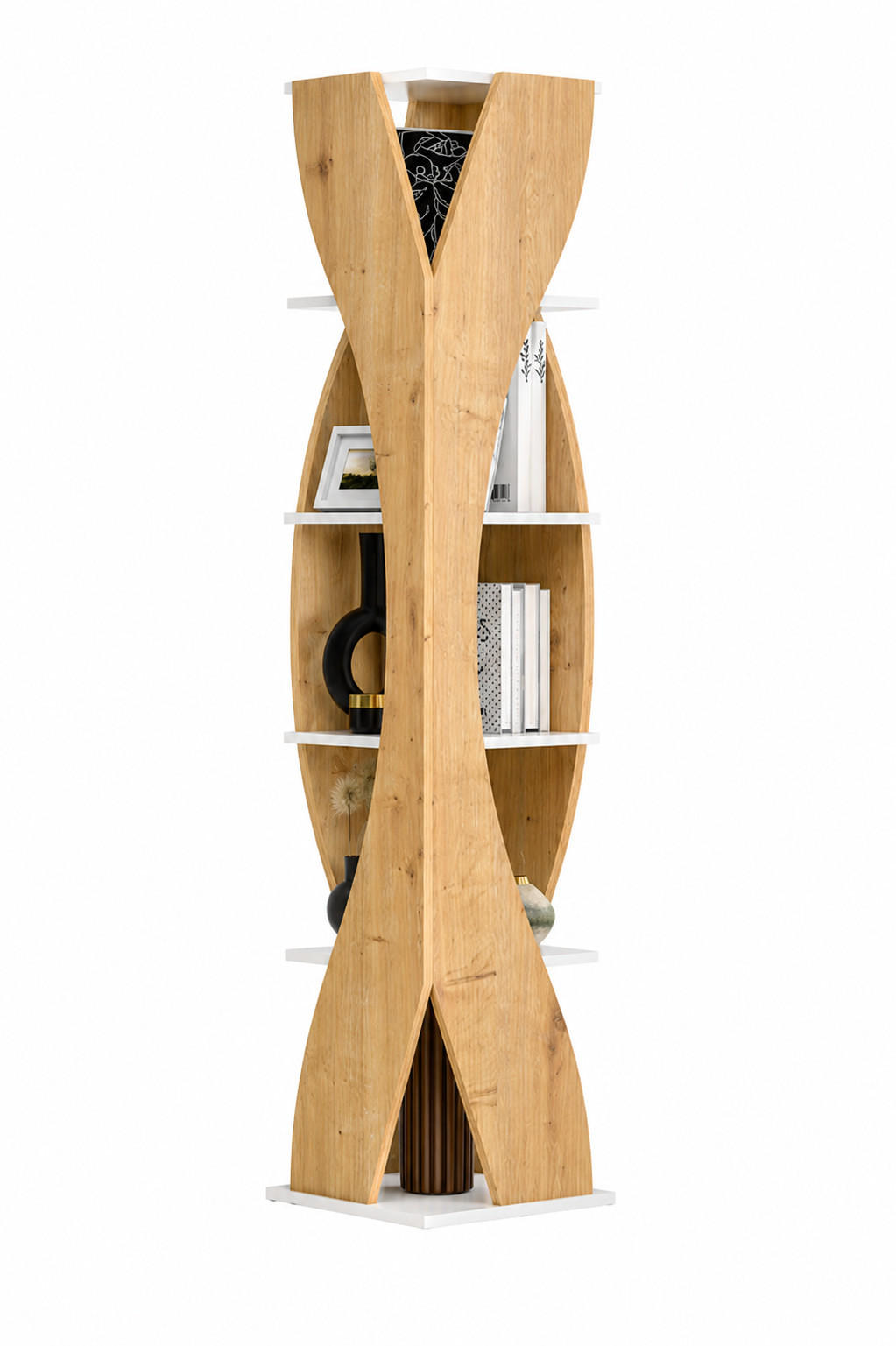 Decorotika Bücherregal Eiche 40x180x40 cm