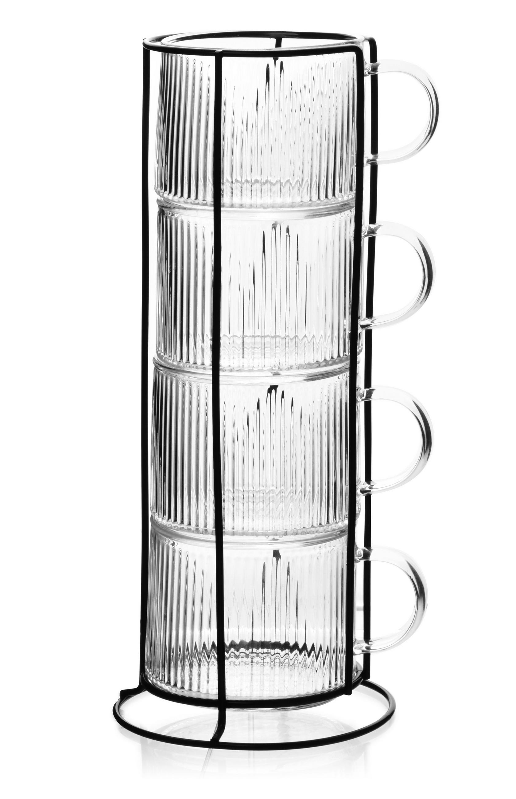 TASSEN-SET PETER 4-tlg Borosilikatglas - Transparent, Glas (0.35L) - Mondex