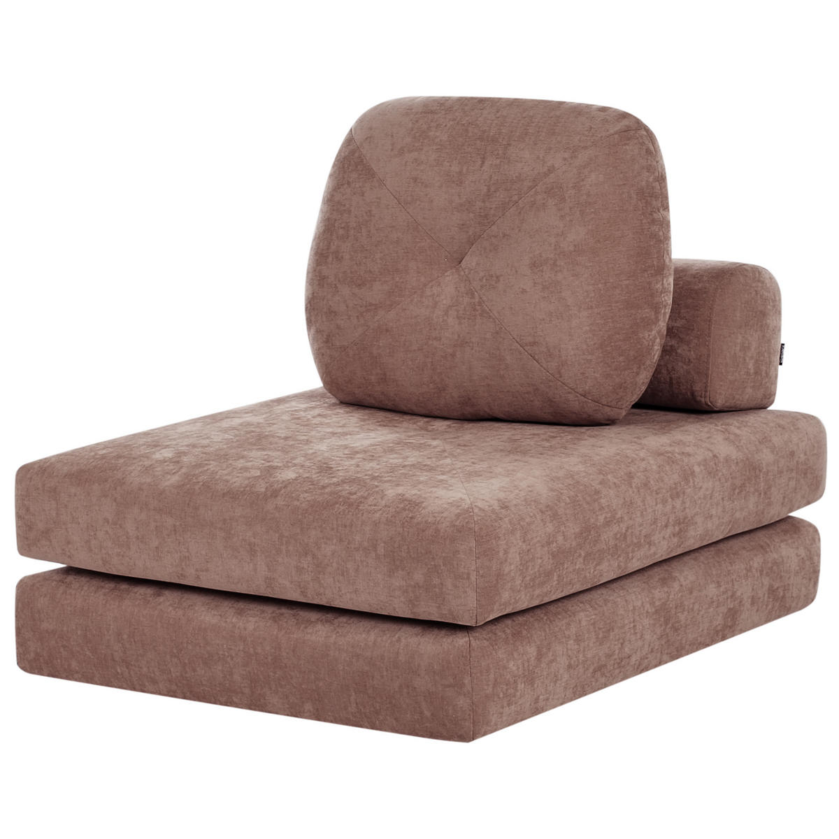 SCHLAFSOFA 81/182 cm Braun Olden - Braun, Textil (81/54/91cm) - Beliani