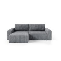 ECKSOFA Natalia - Grau, Holzwerkstoff/Textil (149/244cm) - Fun Möbel