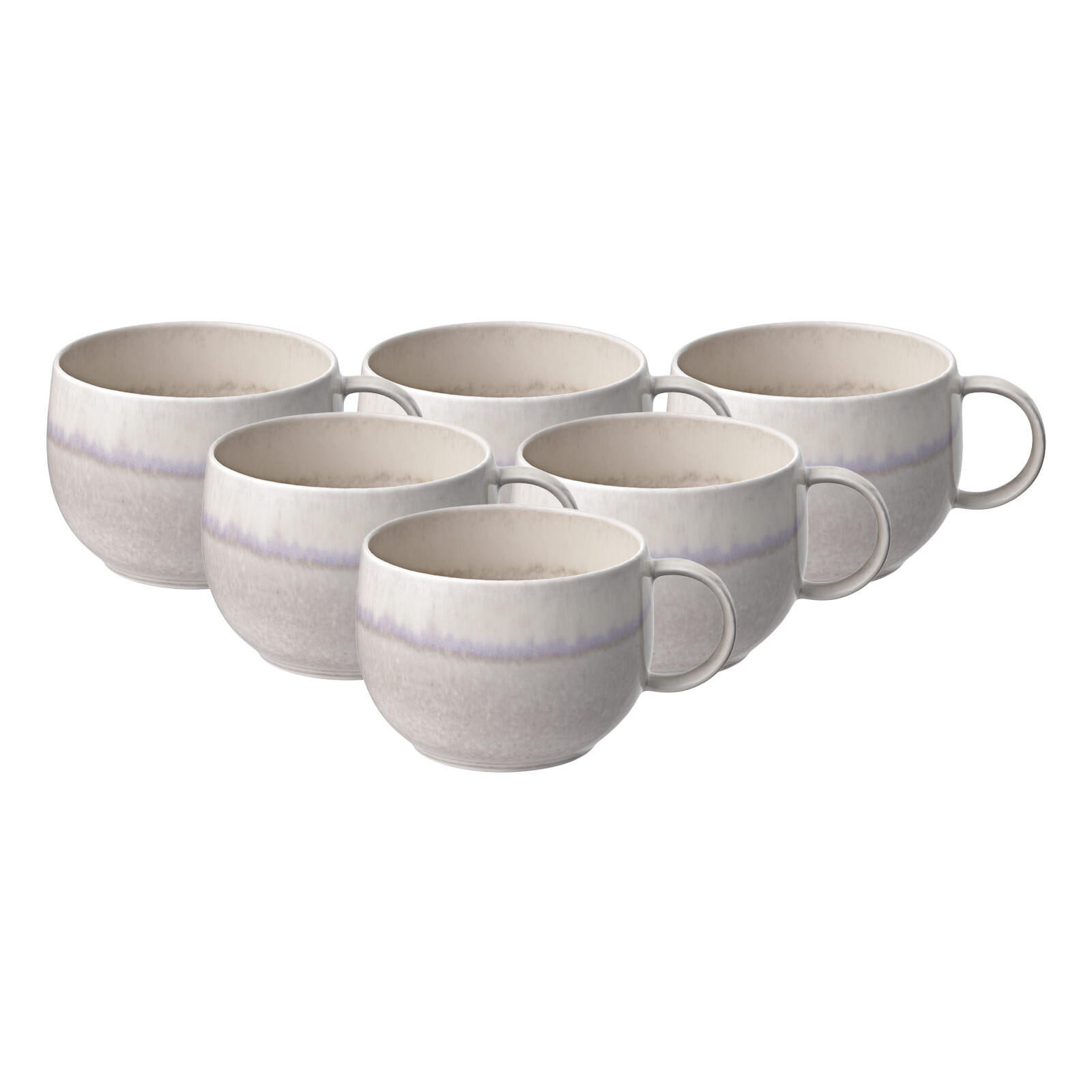 KAFFEETASSEN Perlemor Sand beige 190 ml 6er Set - Beige, Keramik (0.19L) - like.Villeroy & Boch