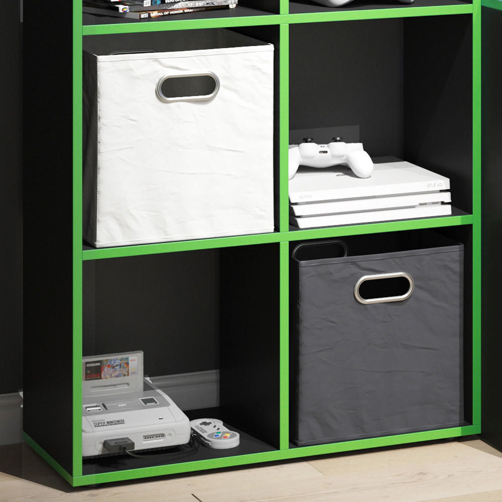 RAUMTEILER Scutum Schwarz/Grün 72 x 143 cm - Schwarz/Grün, Holzwerkstoff (143/72/29cm) - Vicco