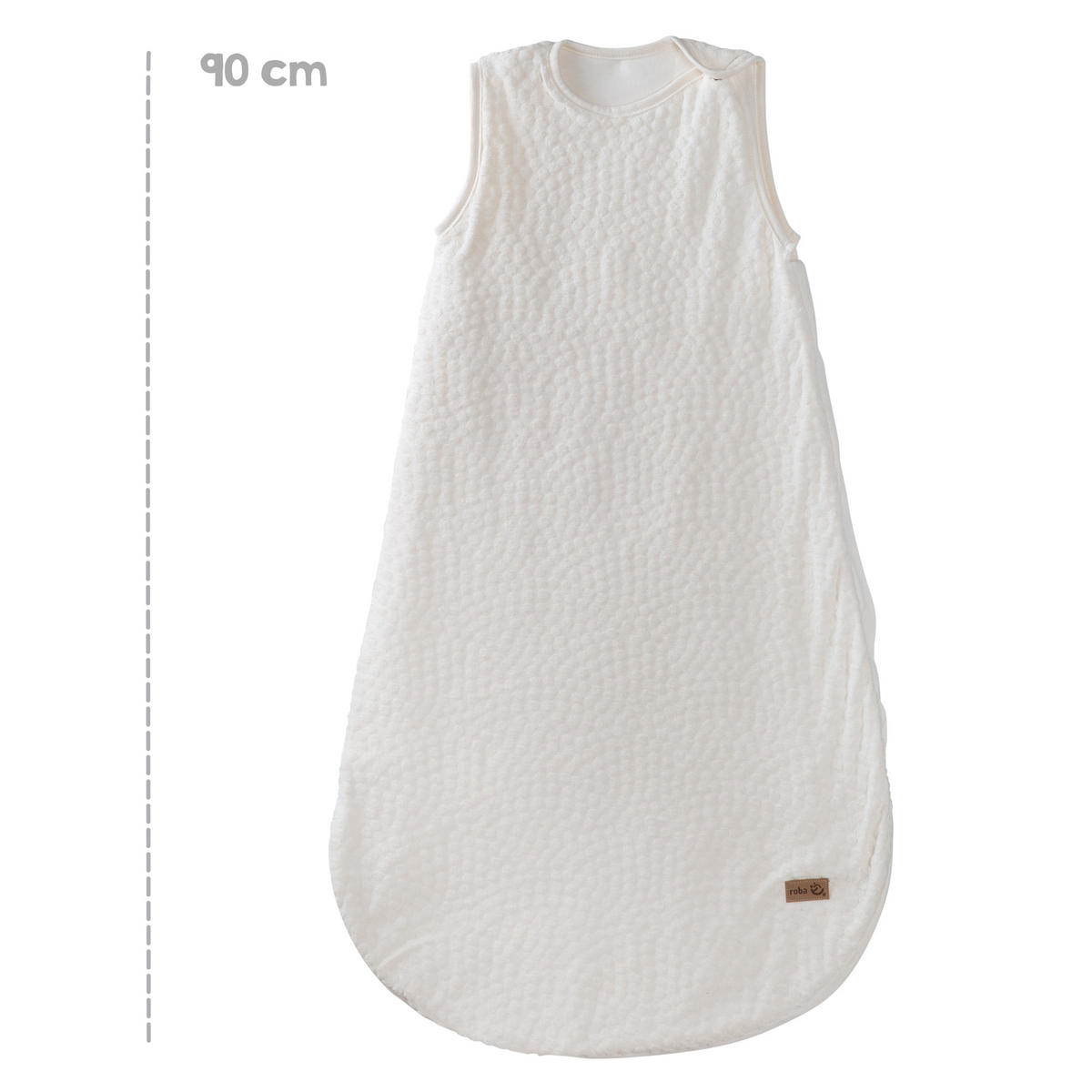 BABYSCHLAFSACK 90 cm Seashells oyster - Weiß, Textil (50/90cm) - Roba