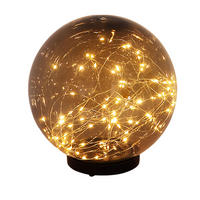 LED AUSSENLEUCHTE Solarlampe Kugel Weiß - Grau, Kunststoff (15/15/26cm) - Globo Lighting