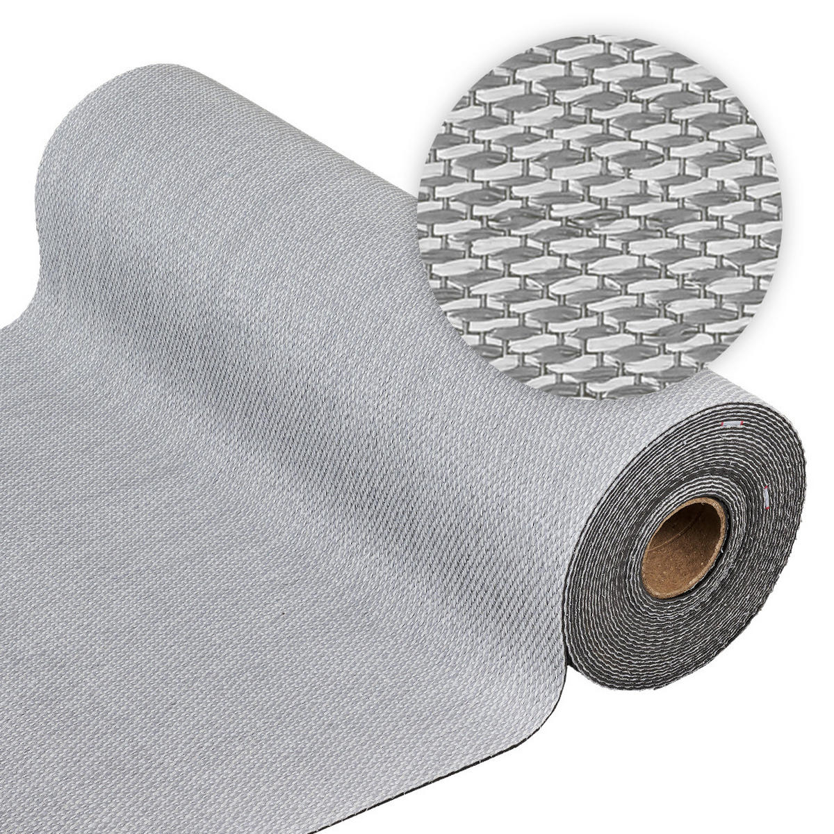 VINYL-LÄUFER, Teppichläufer, strapazierfähig, Premium-Qualität, Grau 80X900 cm - Grau, Kunststoff (80/900cm) - STORESDECO