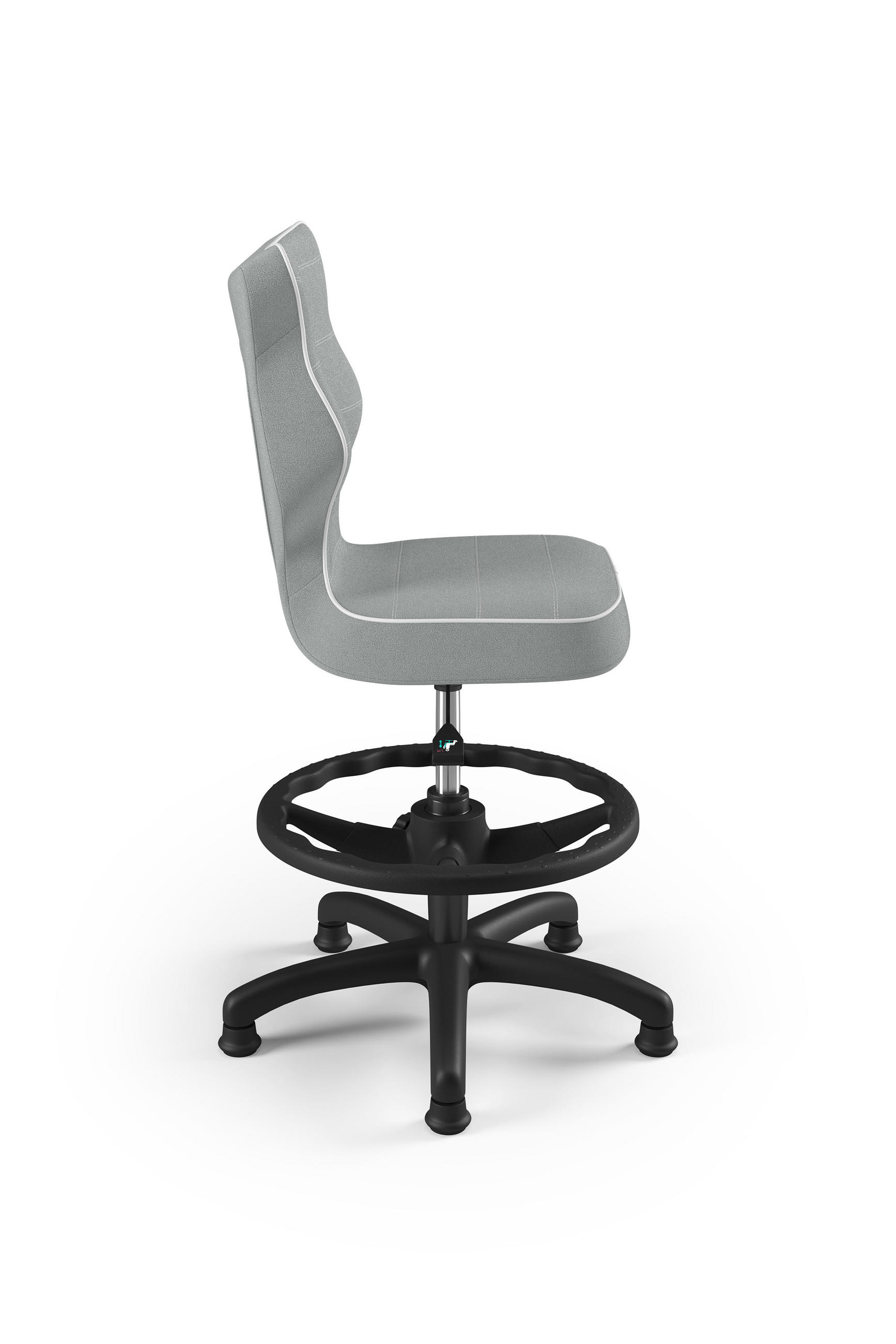 KINDERSTUHL Petit mit Fußstütze - Weiß/Grau, Textil (66/96/66cm) - RAUMHIRSCH FURNITURE