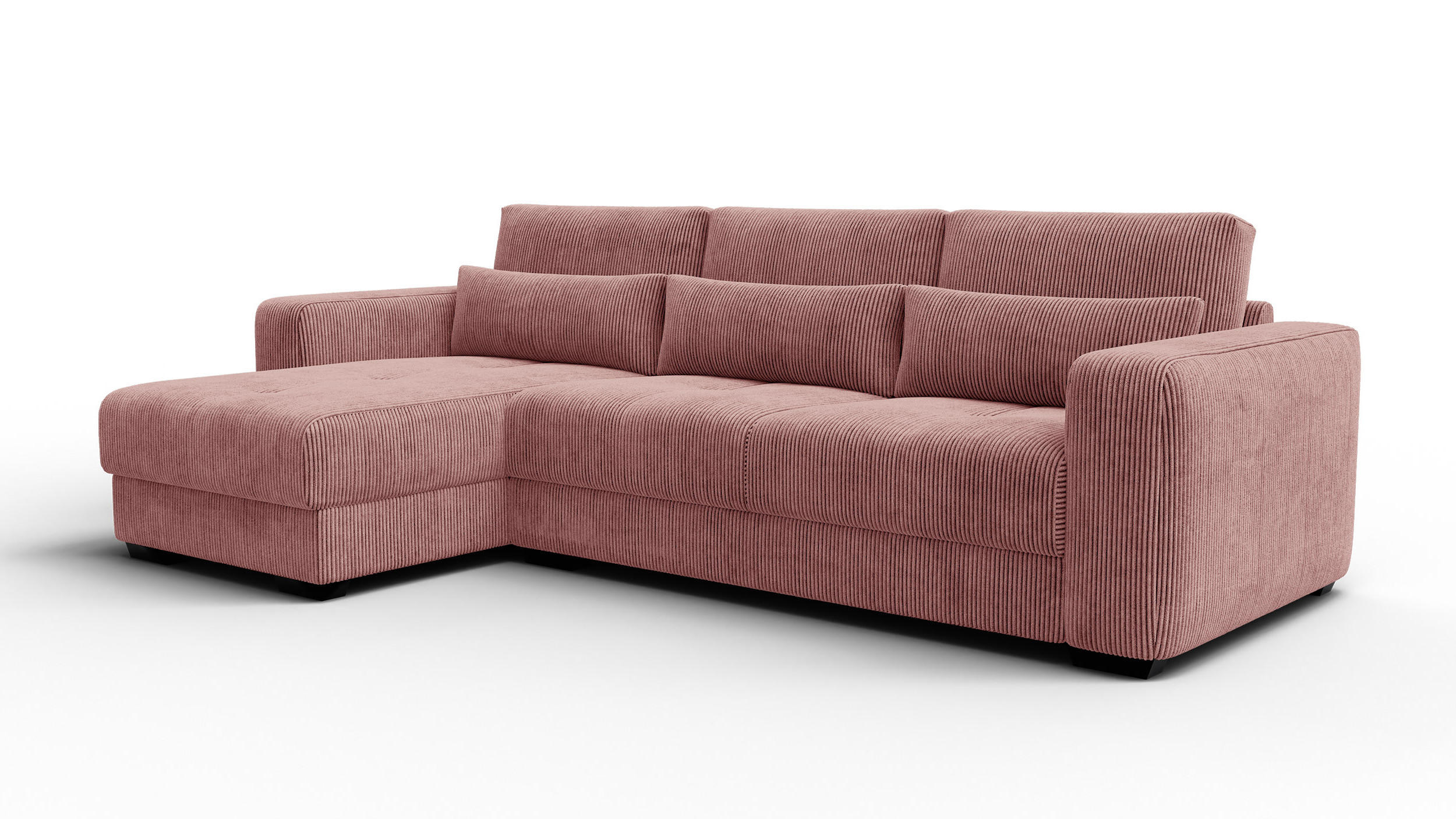 Wozimo Ecksofa Altrosa 295x172 cm