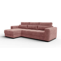 ECKSOFA OLI 4-Sitzer links, altrosa - Altrosa, Holz/Textil (295/172cm) - Courtois Laville