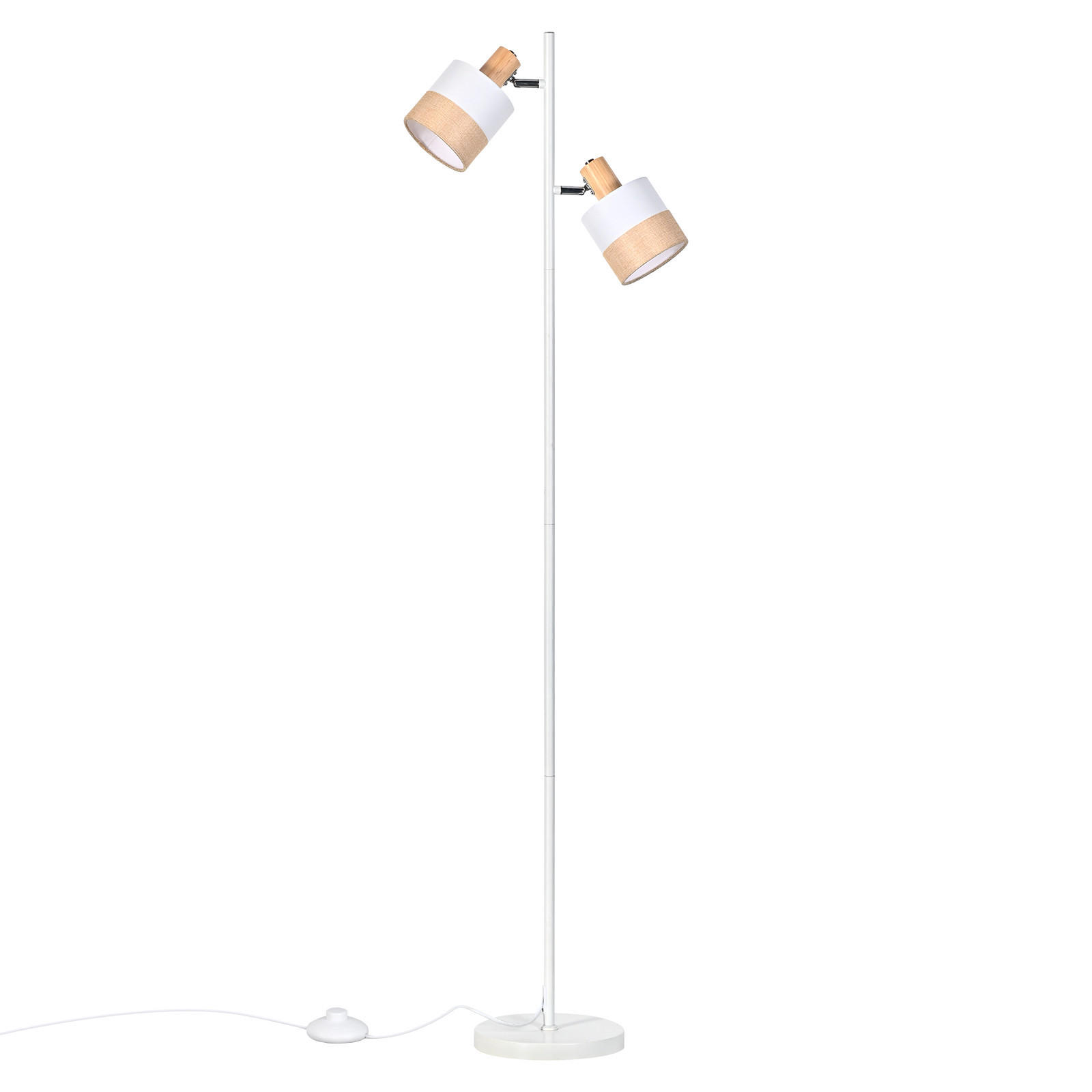 ZMH Stehlampe Weiß 22x145x27 cm
