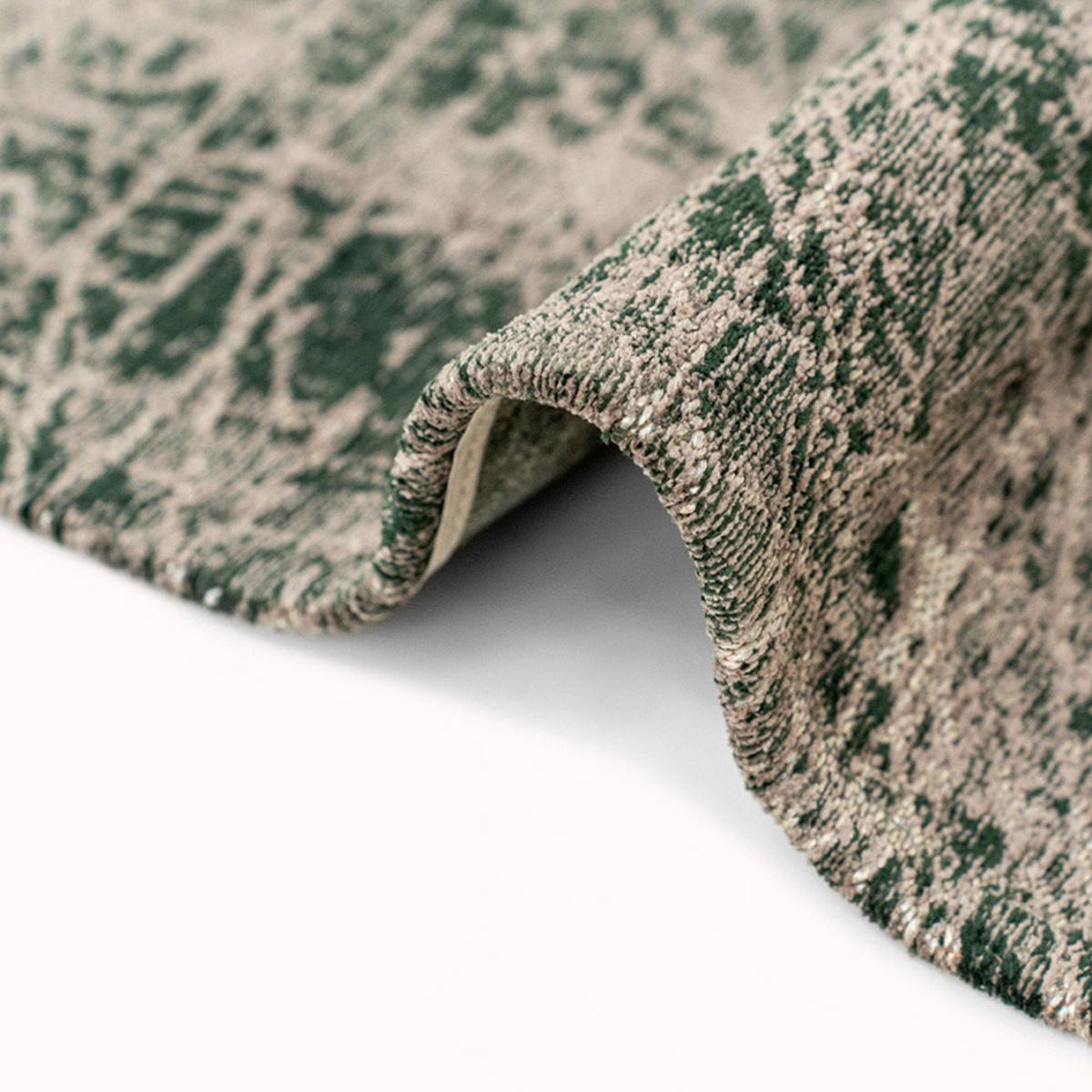 TEPPICH Dark Pine Mad Men Cracks 80/150 cm - Grün, Textil (80/150cm) - Louis De Poortere