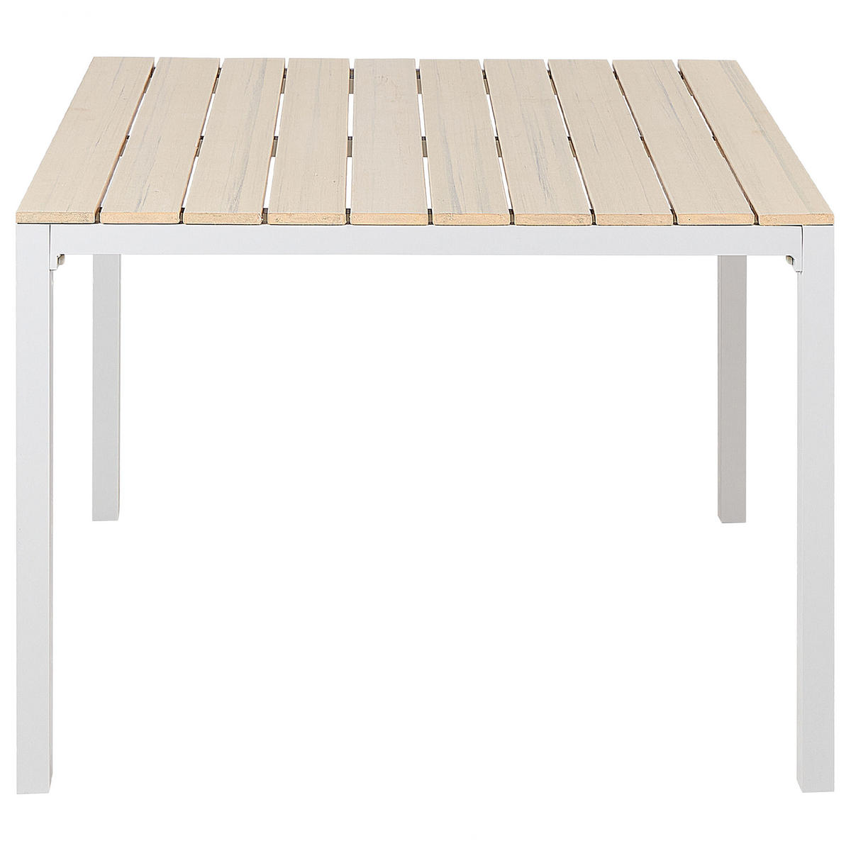 GARTENMÖBEL SET 4-Sitzer Kunstholz beige Prato - Beige/Weiß, Kunststoff - Beliani