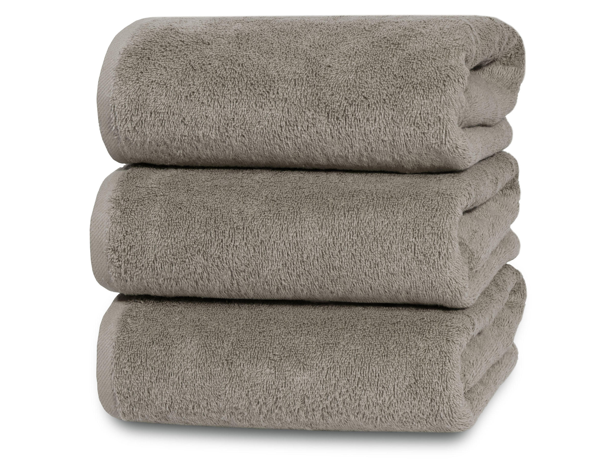 DUSCHTÜCHER, 3er-Set, 70x140 cm, 100% Baumwolle, Braun - Fango, Textil (70/140cm) - Zollner