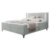 BOXBETT Ono 2 - Hellgrau/Schwarz, Holz/Textil (160/200cm) - MIRJAN24