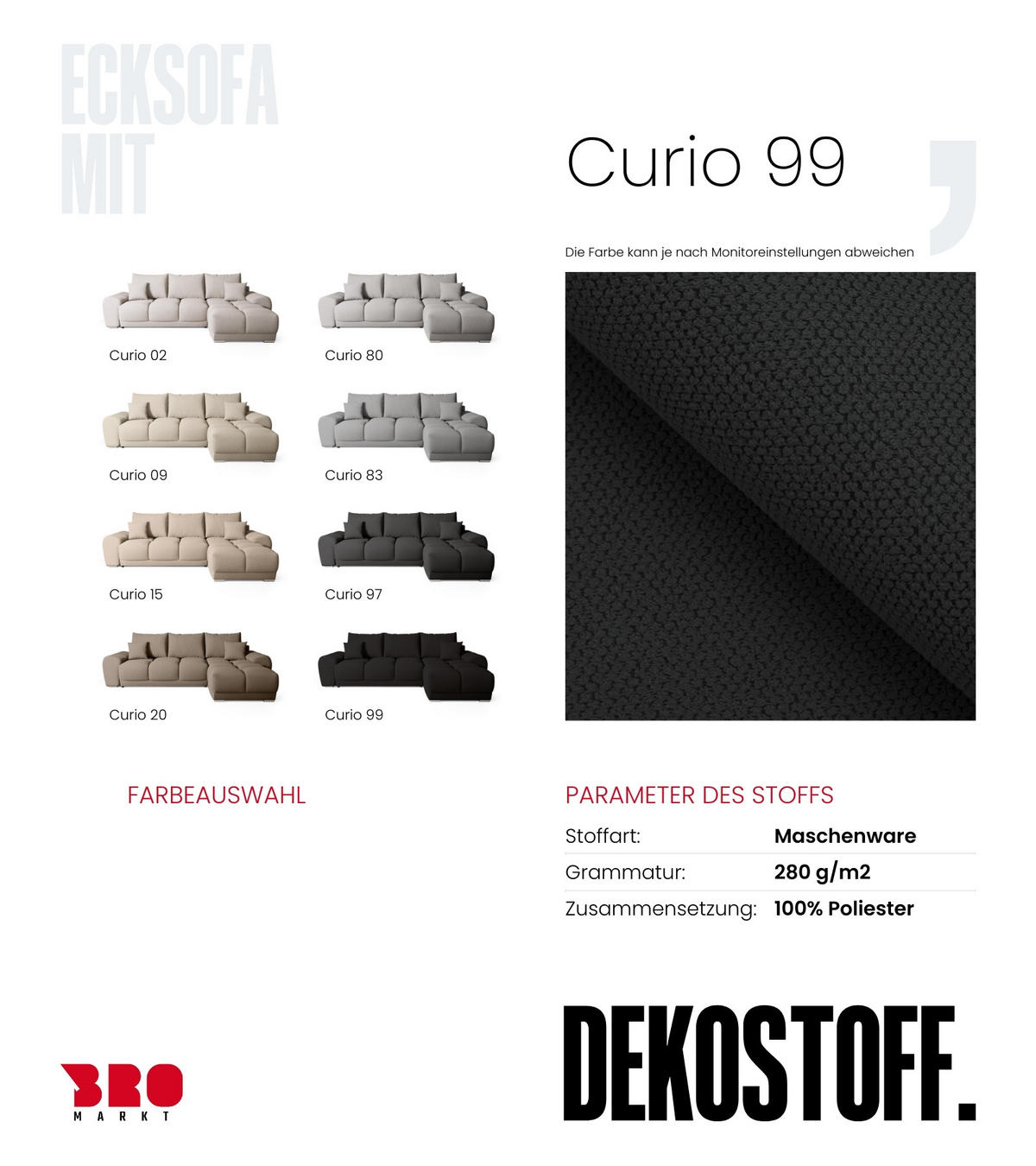 ECKSOFA Nubes mit Schlaffunktion Schwarz - Silberfarben/Schwarz, Kunststoff/Textil (290/180cm) - Bromarkt